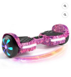 SIMATE Hoverboard for Kids Ages 6+,8.5mph & 8.5 Miles,300W, Self Balancing Scooter ,Bluetooth Speakers and LED Light