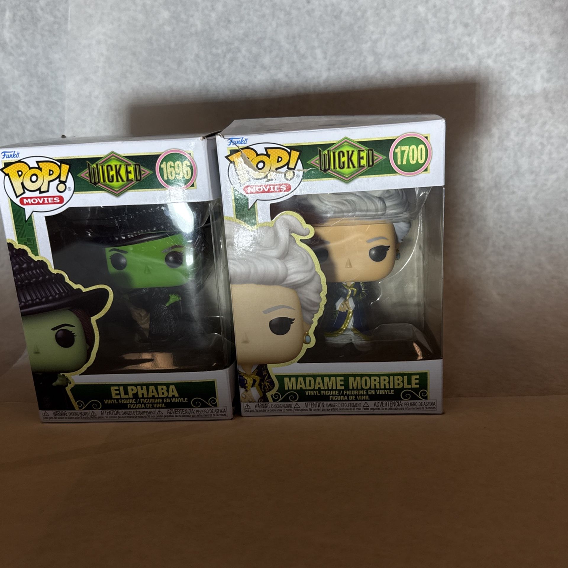 POP! Wicket #1696 & #1700 Elphaba & Madam Morrible $50 Each Collectibles