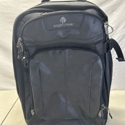 Eagle Creek Tarmac Black 22" Upright Luggage Wheeled Carry On Exp Suitcase 20428