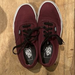 Burgundy Vans 
