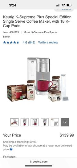 Keurig K-Supreme Plus Special Edition Single Serve Coffee Maker