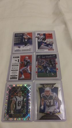 🔵🔴⭐🔴🔵⭐🔴🔵⭐🔴 Rob Gronkowski 6 Patriots Card Lot 🔴🔵⭐🔴🔵⭐🔴🔵⭐🔴🔵⭐