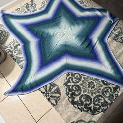 Large Ombré Star Crochet Blanket 