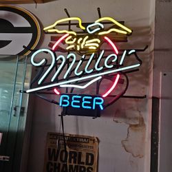 Neon Miller Beer