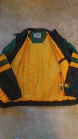 Leather Green Bay Packers Starter Jacket