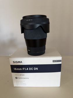 Sigma 16mm F1.4 DC Lens