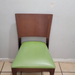 Wooden Leather Chair