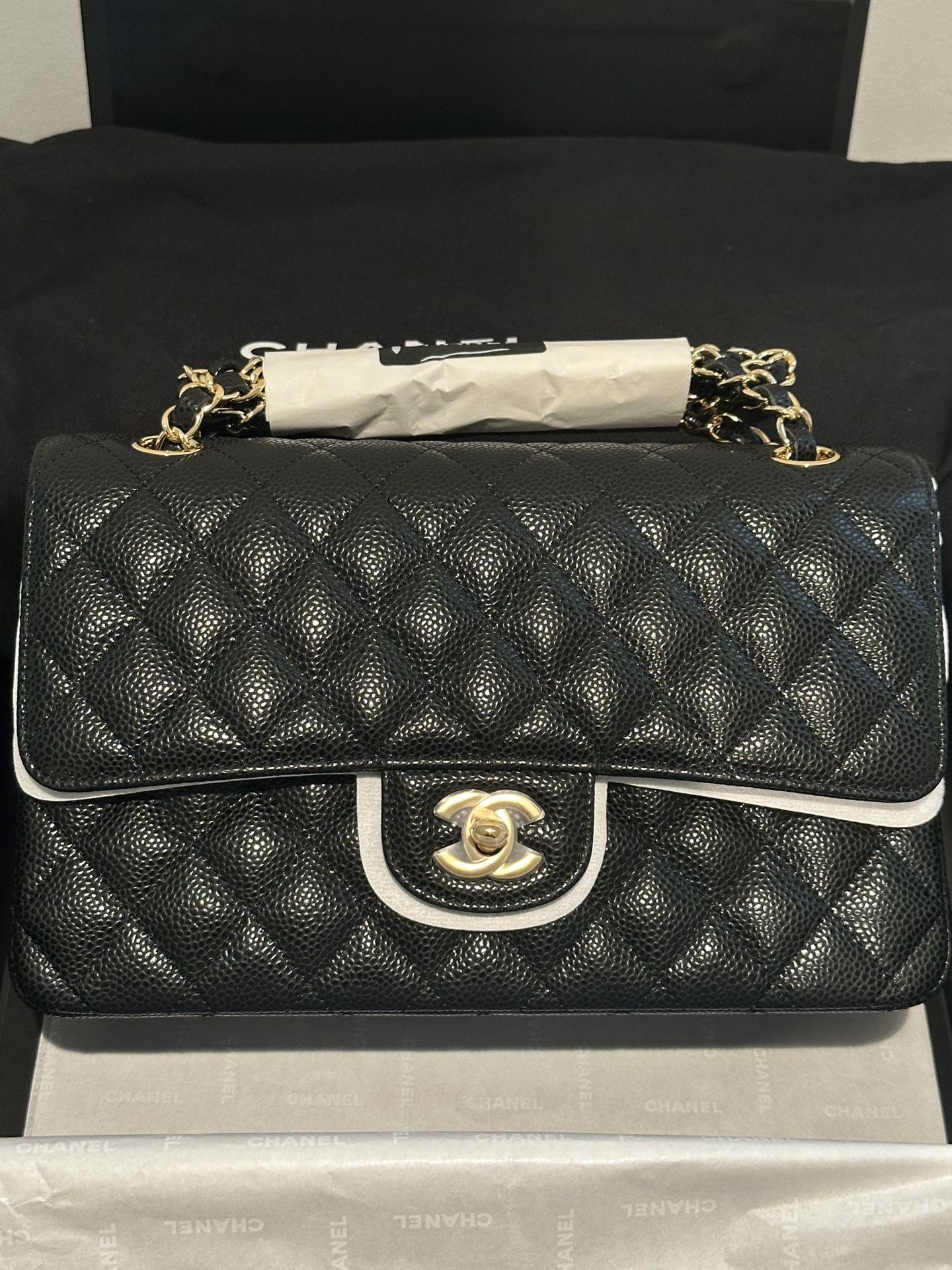 Quilted Caviar Leather Handbags 