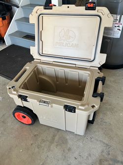 Pelican Elite Wheeled Cooler Tan