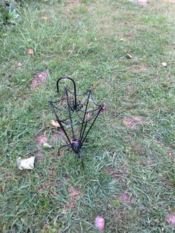 Wrought iron umbrella stand