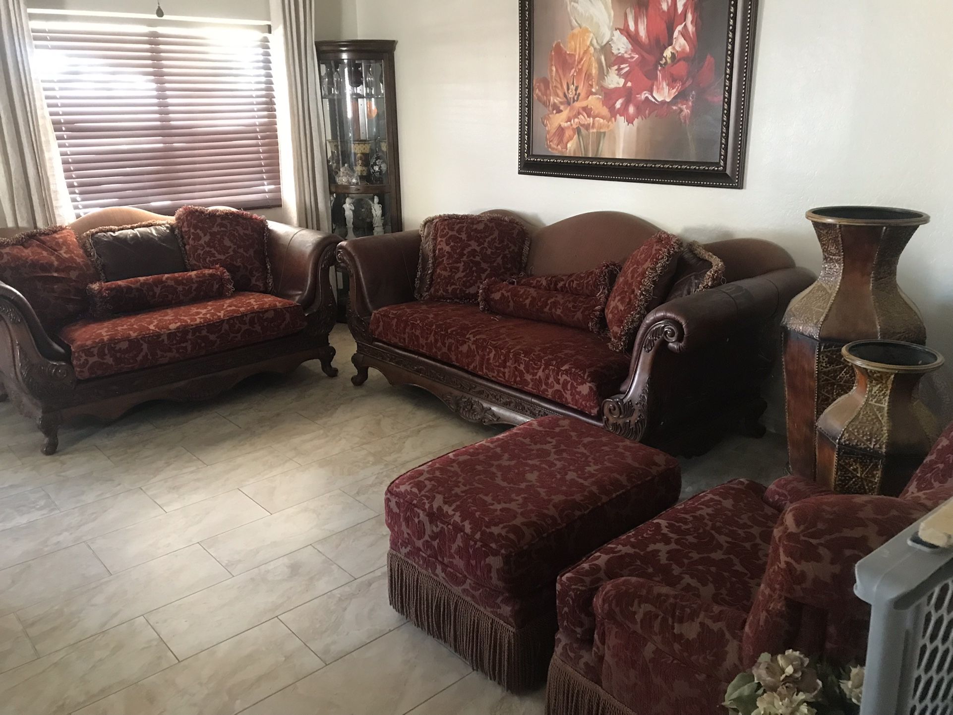 Solid Wood Vintage Look Couches 