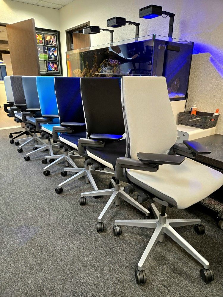 40% TO 50% OFF RETAIL!š„STEELCASE CHAIRS - LEAP V2 - GESTURE - AMIA - THINK V2 - SIENTO - SERIES 2 FABRIC/LEATHER OPTIONS PICK-UP- DELIVERY - SHIP
