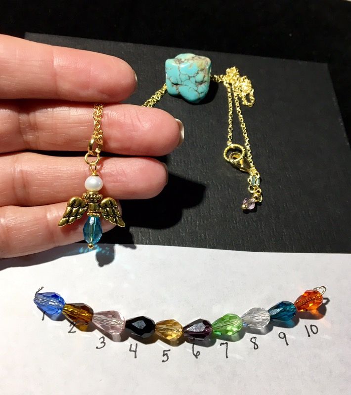 Handmade angel necklace!