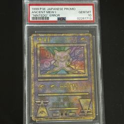 Ancient Mew Nintendo Error PSA 10