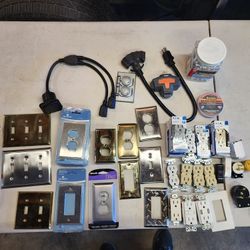 Box Of Household Electrical Stuff