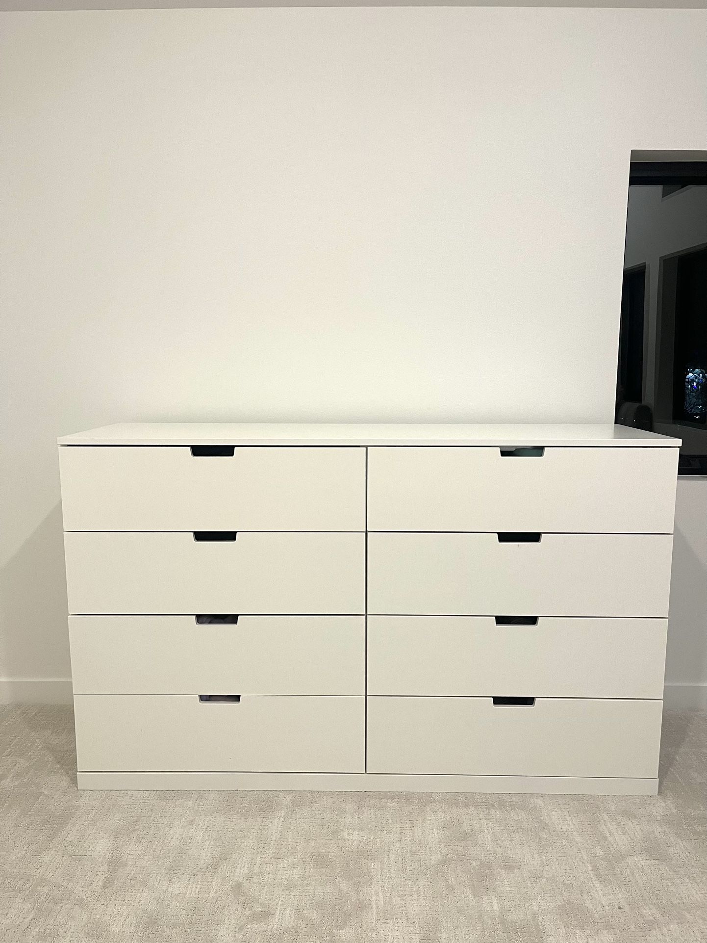 IKEA NORDLI 8 Drawer Dresser White