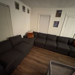 Large Dark Grey Sectional