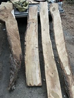 Redwood Slab And Other Hard Woods For Wood Crafting 