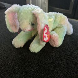 Beanie Babie Cotton Ball Rabbit
