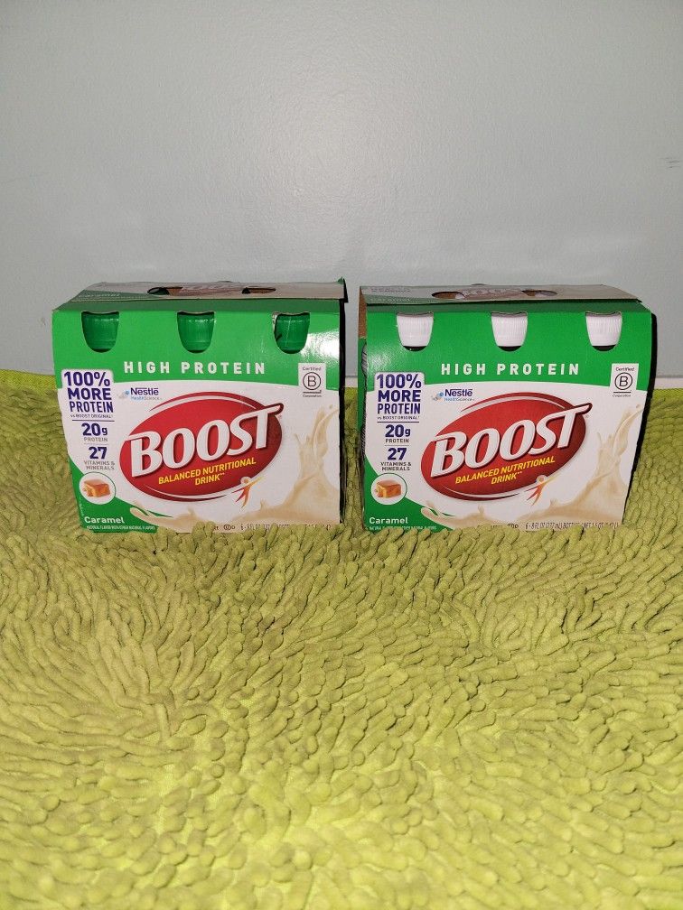 3 Pack 6 Boost 8oz Caramel