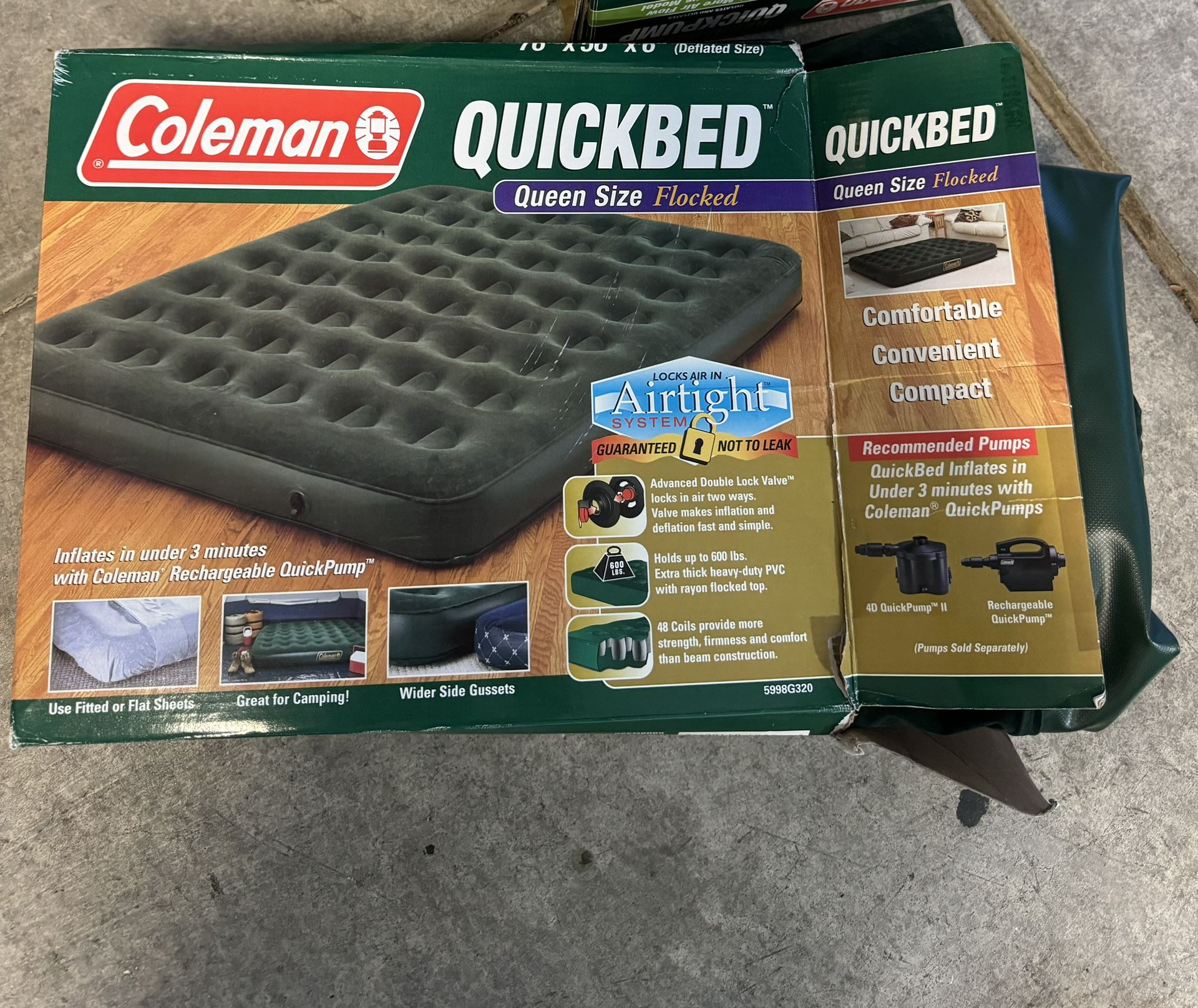Coleman, 5998G320, Queen Size Quickbed