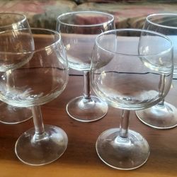 Vintage Cristal D'Arques-Durand, Grand Vin Pattern, Balloon French Wine Glasses