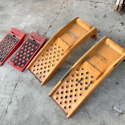 Metal Car Ramps With Wedges