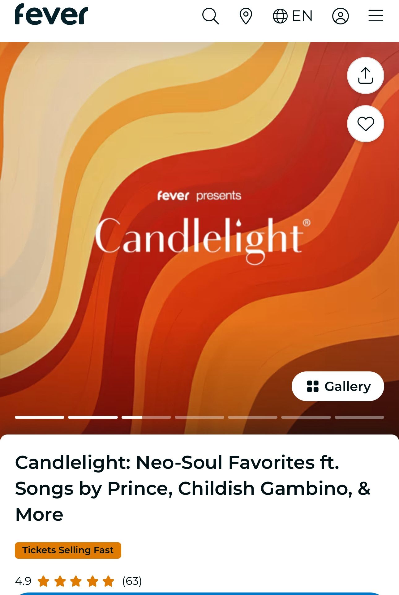 Candlelight: Neo-Soul Favorites Songs by Prince,  Childish Gambino & SZA - July 29, 2025 - 2 Tickets, $50 Each 