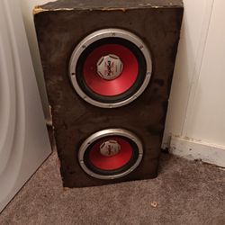 Two 10 In Speakers In Box