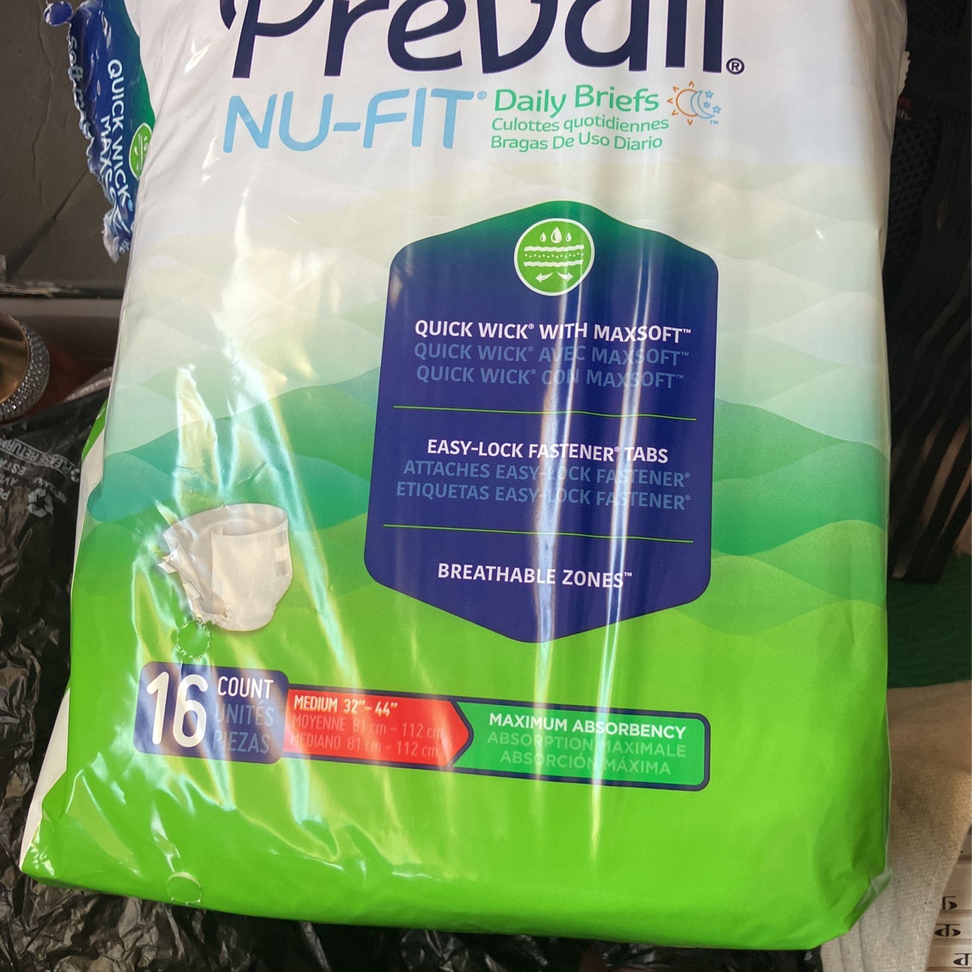 Prevail Nu-Fit six bags of 16