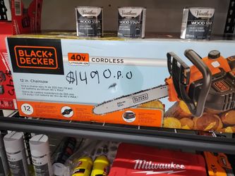 Black decker chain saw