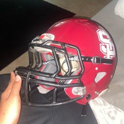 Red Riddell Football Helmet Size Medium 