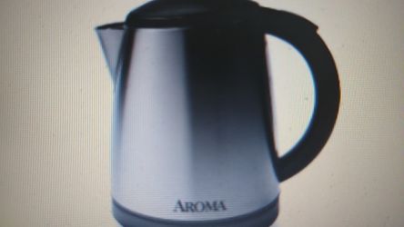 Aroma 1L Electric Water Kettle, Stainless Steel