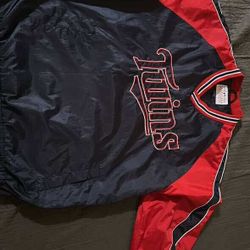 Vintage 90s Minnesota Twins Windbreaker Size Large 
