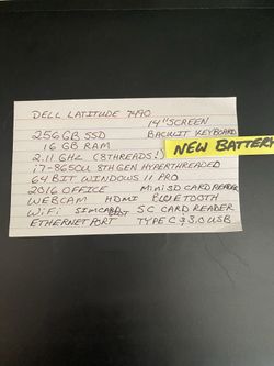 8th Gen i7 laptop with Bluetooth, SSD, HDMI, Webcam, 16 GB Ram!!!