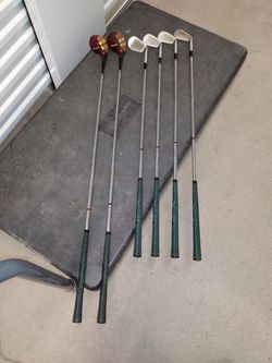 Antique Gorman Left Handed Golf Set