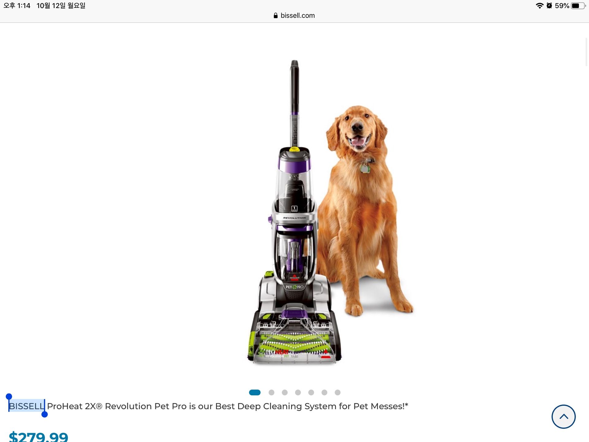 bissel deep cleaner