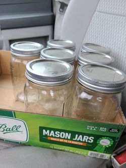 7 -  24oz BALL MASON Jars