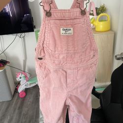 Pink Baby Girl Overalls