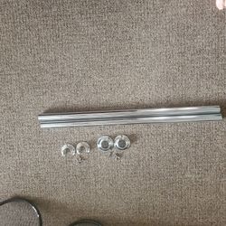 2 x 29" Hard Chrome Closet Bars w/ bar ends