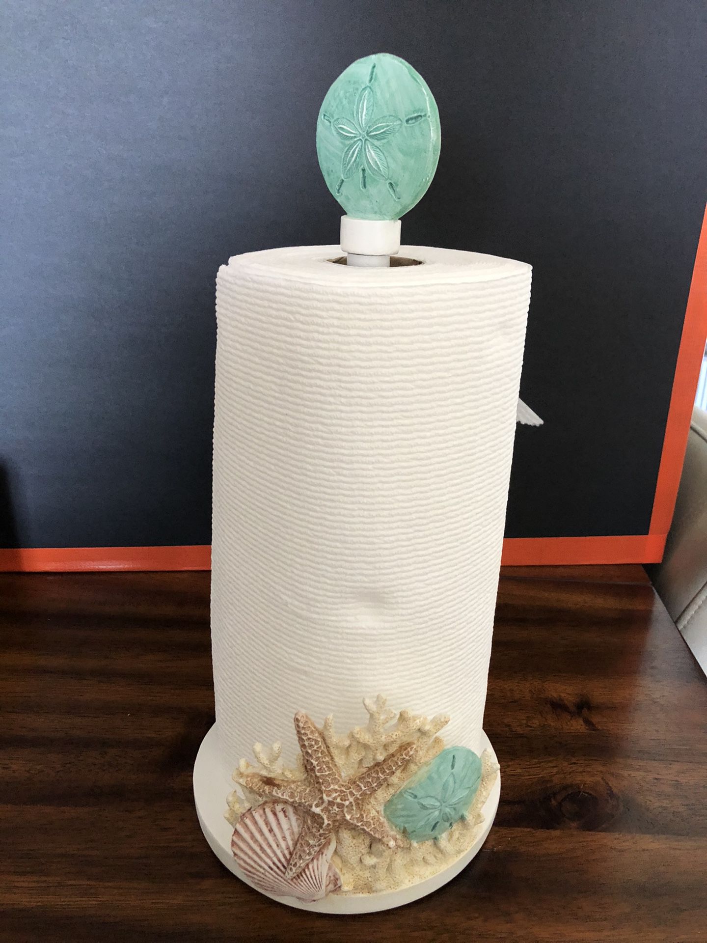 Wholesale Chrome Sea Shell Paper Towel Holder 16in - Hampton Nautical