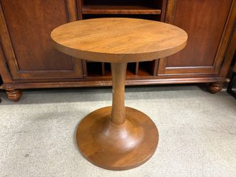 MODWAY Lina Walnut Round End Table