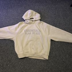 essentials hoodie size small