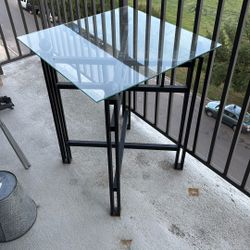 Glass Top Podium Table