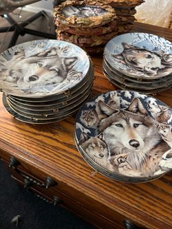 WOLF PLATE SETS !! $100 PER SET!!!