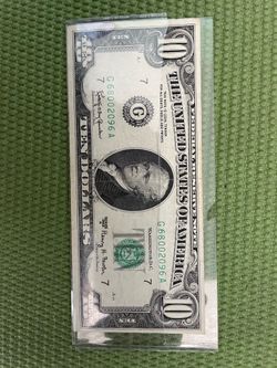 Series 1963A $10 dollar bill