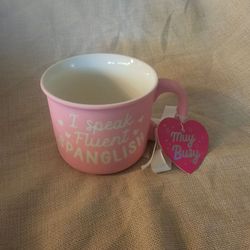 I Speak Fluent Spanglish Pink Coffee Mug