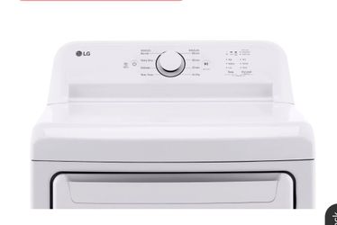 LG 7.3cu Vented Electric Dryer In white with Sensor Dry Technology (new,never use)