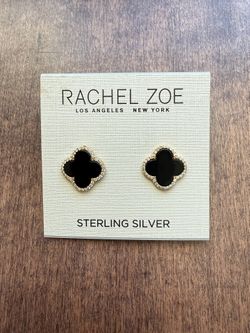 NEW Rachel Zoe Sterling Silver Earrings Studs