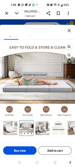 New memory foam queen bed